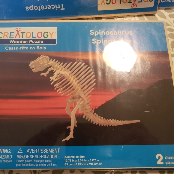 Lot 4 Creatology Dragon, Dinosaur Wooden Puzzles! New & Sealed! - Picture 6 of 10